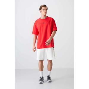 เสื้อยืดคอกลมโอเวอร์ไซส์พิมพ์ลายสำหรับผู้ชาย Tommylife Wholesale รุ่น 88323 สีดำ - สีน้ำเงินกรมท่า - Product Image 5