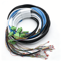 Rakitan Kabel Kontrol Terminal Crimp Multi Core 2 hingga 24 Pin untuk Otomatisasi PLC Kabinet Listrik, Distribusi Sinyal Daya