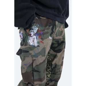 Pantalones cargo Bootcut en contraste-Woodland Camo - Product Image 6