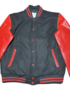 Chaqueta universitaria para hombre Manga de cuero genuino Mezcla de lana Letterman College Varsity Chaquetas al por mayor - Product Image 1