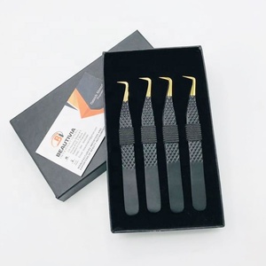 แหนบขนตาปลอม90องศาปรับแต่งได้สีทองพลาสม่าปลายแหลมสแตนเลสฉลากส่วนตัว - Product Image 6