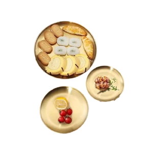 Plato de Metal de Último Diseño para Restaurante, Vajilla, Plato para Servir, Utensilios de Cocina, Plato para Comida de Grado Alimenticio, el Mejor Producto - Product Image 2