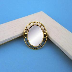 Tip Top Fashions Anillo de dedo ajustable con espejo chapado en oro antiguo 1505519A Anillo de moda - Product Image 1