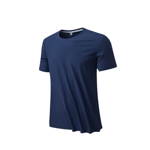 Camiseta de cuello redondo de tela refrescante de nuevo estilo, Camiseta de punto para gimnasio, camisetas lisas para hombre - Product Image 1