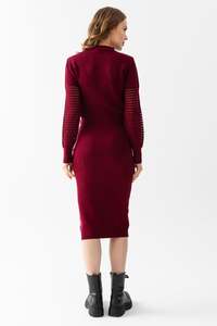 Prendas de punto especiales para mujer Estilo de dos piezas Suéter de manga larga Correa Vestido interior Ajuste cómodo Oficina, Traje de punto diario - Product Image 6