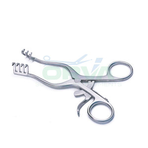 Retractor veterinario 4x4 puntas romas 23mm brazos rectos retractores de acero inoxidable de alta calidad instrumentos veterinarios - Product Image 1