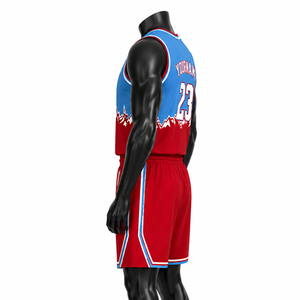 Conjunto de Camisetas de Baloncesto Personalizadas para Hombre, Sublimadas, Cuello en V, Sin Mangas, Transpirables, Uniformes de Equipo con Número 23 y Nombre en la Espalda - Product Image 1