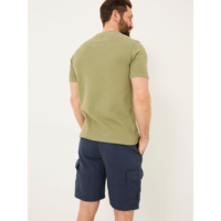 Shorts en toile taille haute élégants et unis, vente en gros OEM/ODM, vêtements en vrac, emballage premium du Bangladesh, écologique