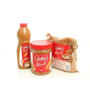 Salsa para galletas caramelizada Biscoff al por mayor, tarro de 1kg, cobertura suave para pasteles, rosquillas y helados - Product Image 3