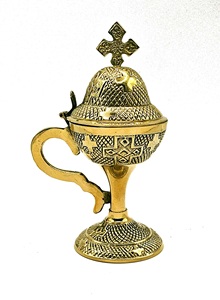 Incensario Ortodoxo Cristiano Bizantino Griego de Latón para Uso Aromático - Product Image 6