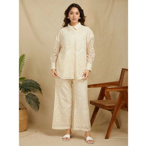 Nouvelle robe décontractée solide brodée beige de créateur personnalisée de haute qualité à la mode pour femmes à la fabrication en gros - Product Image 2