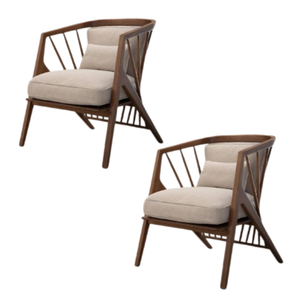 One Seat Sofa <b>Chairs</b> Nordic Solid <b>Wood</b> Armchairs Super Comfortable Best Quality Home Restaurant Handmade Furniture <b>For</b> <b>SALE</b> - Product Image 5