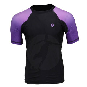 Vêtements de protection MMA à manches courtes personnalisés de haute qualité, en spandex/polyester, pour hommes, vente chaude - Product Image 1