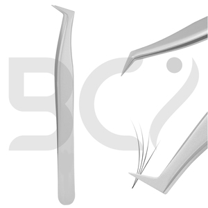 2025 Newest Product Anti Static Fine Tip Extension Tweezers Stainless Steel Straight and Curved Tip Eyelash Grafted Tweezers - Product Image 6
