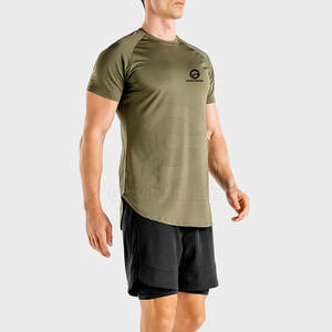 Camiseta Deportiva para Hombre, Nueva Llegada, Colores Personalizados, Duradera, de Alta Calidad, Secado Rápido, Transpirable, de Poliéster/Algodón, Manga Corta, Corte Regular - Product Image 6