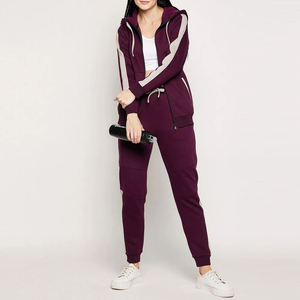 <b>Women</b> Hooded <b>Jogger</b> Sets Streetwear 100 Percent Cotton Fleece Casual Autumn <b>Outfit</b> Custom OEM Service Wholesale - Product Image 5