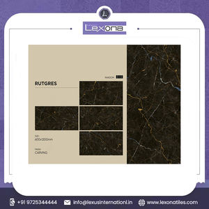 Carreaux de sol muraux en dalle de porcelaine grise moderne 600*1200 Carreaux polis et émaillés pour l'intérieur, salon, hôtel, boutique, décoration, prix - Product Image 2