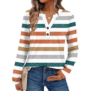 Wholesale High Quality Women's Custom Blank Breathable Short Sleeve Spring Blouse with Front Logo - Product Image 1