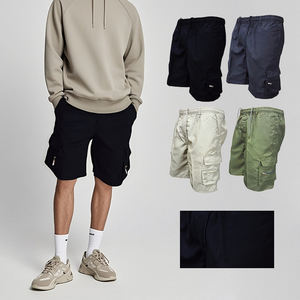 Ensemble deux pièces de vêtements de sport de loisirs de style de rue pour hommes short à manches courtes et col en V en tricot respirant pour les ensembles de t-shirts d'été - Product Image 3