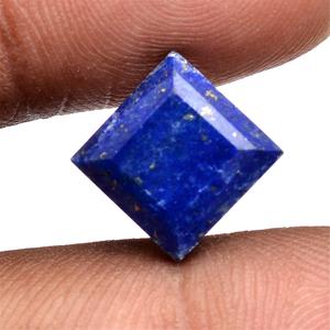 Alta calidad 8,5 Cts lapislázuli Natural 12x12mm azul cuadrado Rosecut faceta 8mm Afgani lapislázuli piedra suelta excelente Iroc ventas - Product Image 2