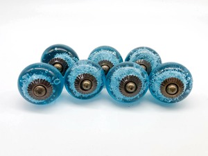 Bouton bleu pour armoires, tiroirs et portes Poignée décorative élégante de couleur unie pour la décoration intérieure Meubles élégants et intérieur - Product Image 5