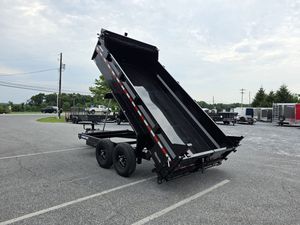 7′ X 14′ 14K HD Dump Trailer 3,955 lb. empty – 10,045 lb. payload 7,000 lb Spring Axles w/Electric Brakes - Product Image 2
