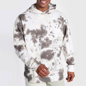 Sweat à capuche 100% coton léger de couleur unie pour hommes surdimensionné en hiver pour l'extérieur - Product Image 3