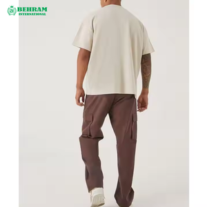 New Style 230grams Heavy <b>Weight</b> 100% Cotton Oversized Acid Wash Printed <b>Blank</b> Washed T Shirts Behram International Men - Product Image 3