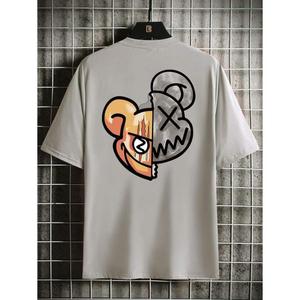 เสื้อยืดปิกนิกพิมพ์ลายการ์ตูนแบบทางการสำหรับใส่ได้ทั้งชายและหญิงเสื้อยืดถักแบบทางการ - Product Image 3