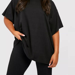 Logo personnalisé Tee Tshirts Chemise dames sérigraphie vierge Slim Fitted T Shirt uni coton femmes hommes t Shirt été lourd - Product Image 5