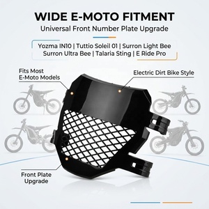JFG Nuevo Ensamblaje de Plástico Ventilado para Guardabarros Delantero con Soporte de Matrícula para Motocicletas de Cross <span class=keywords><strong>SurRon</strong></span>, Talaria Sting, E Ride Pro, Tuttio, Soleil 01 - Product Image 4