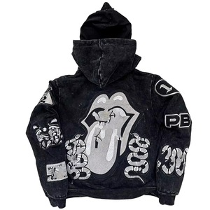 Sudadera con capucha Vintage para hombre a precio de fábrica, jersey de peso pesado, chándal para correr, Sudadera de punto cálido, Technics bordados ODM - Product Image 3