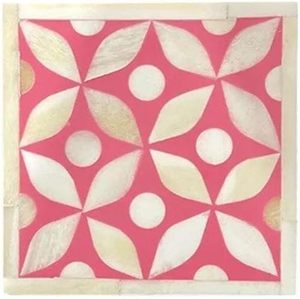 Decorative Bone Inlay Bohemian Style Eco-Friendly Lightweight Handmade <b>Drink</b> <b>Coaster</b> <b>for</b> Elegant Home Living Room Decor - Product Image 3