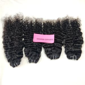 Paquet non traité cuticule aligné 100% faisceau naturel vietnamien brut machine noire double trame femmes Extensions de cheveux humains - Product Image 1