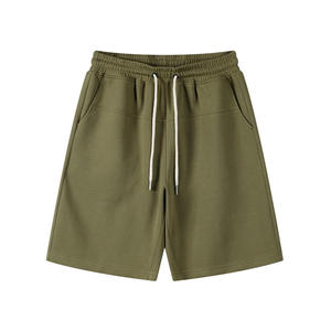 Custom Logo Men's Athletic Gym <b>Shorts</b> 100% Polyester Light <b>Joggers</b> for Running & Workout Solid Pattern Casual Style - Product Image 3