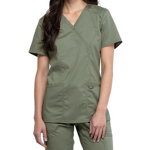 Tenues médicales pour femmes, en tissu extensible, anti-rides, personnalisables avec logo, pour infirmières, médecins, hôpitaux, ensembles de blouses d'infirmière - Product Image 6