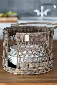 ตะกร้าหวายสำหรับปลูกต้นไม้ขนาดเล็กสำหรับตกแต่งในร่มและระเบียงดีไซน์ทำด้วยมือ - Product Image 5