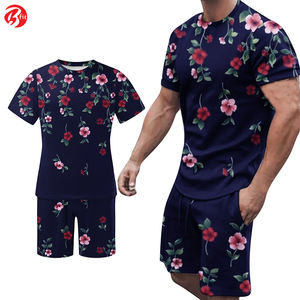 Ensemble deux pièces multifonctionnel pour hommes, ensemble short d'été à manches courtes, ensemble t-shirt et short avec poches - Product Image 5