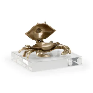 Sculpture de pièce de monnaie Feng Shui de qualité supérieure, en aluminium plaqué or, décoration moderne pour la maison et le bureau - Product Image 2
