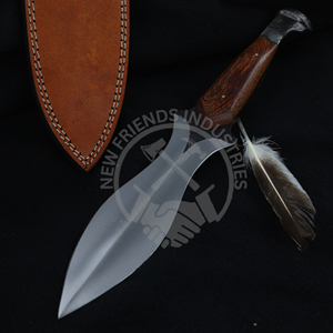 Customizable OEM Railroad Spike <b>Knife</b> with Wood Handle Full Tang Double Edged Forged <b>Knife</b> <b>Sharpened</b> for DIY Camping Upcycling - Product Image 6