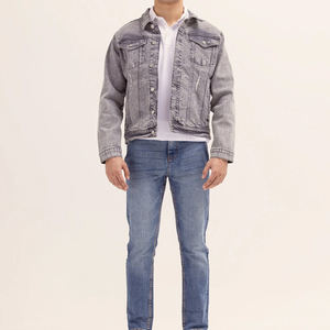 Vêtements manches longues streetwear veste d'hiver en jean de qualité supérieure pour hommes nouveau design avec veste en jean pour hommes à prix réduit - Product Image 4