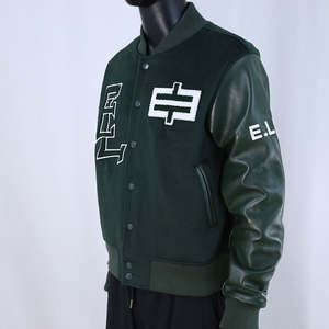 Vestes universitaires personnalisées, vestes universitaires personnalisées pour hommes, vestes de baseball universitaires, patchwork - Product Image 3