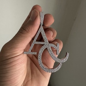 Colgantes de Diamantes VVS Personalizados, Dijes Finos con Certificación IGI, Chapados en Oro, Plata S925, Colgante de Lujo para Hombre, para Fiestas - Product Image 2