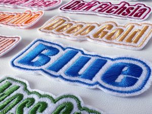 Personnalisé fabriqué en usine pas cher prix tissu brodé Patch Badges coudre des patchs de broderie vêtements tissé Badges Patch - Product Image 2