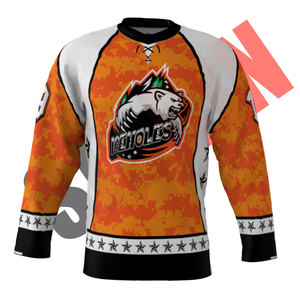 Jersey de Hockey Sublimado Personalizado Premium Sibrin |   Diseños Personalizados 100% Poliéster de Secado Rápido |   Ropa de Hockey sobre Hielo Personalizada - Product Image 3
