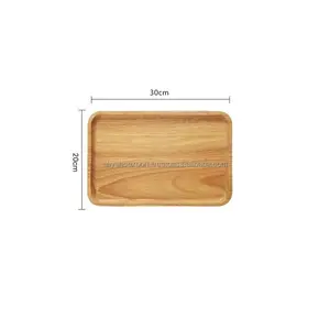 Natuurlijk Houten Combo Ontwerp Dienblad Rechthoekig Voedsel Serveren Gebruik Indoor Home Restaurant Hotel & Bruiloft Trays Meerdere Maten