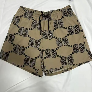 Diseño de sublimación al por mayor pantalones cortos de playa para hombre pantalones cortos de traje de baño con impresión personalizada pantalones cortos elásticos para hombre - Product Image 6