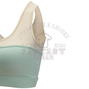 FANTASY WEAR 2026 Conjunto de sujetador deportivo sin espalda para mujer, conjunto de entrenamiento colorido con efecto fruncido para gimnasio, sujetador deportivo con diseño personalizado - Product Image 5