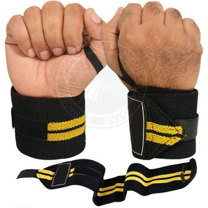 Bande élastique de soutien de poignet d'haltérophilie de sport personnalisée sangle antidérapante en polyester et coton pour la gymnastique/enveloppes de poignet personnalisées - Product Image 2
