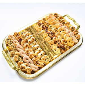 Plateau à chocolat en métal doré de la meilleure qualité conception Standard dessus de table bonbons plateau de service présentoir à Dessert pour le Ramadan Eid - Product Image 6